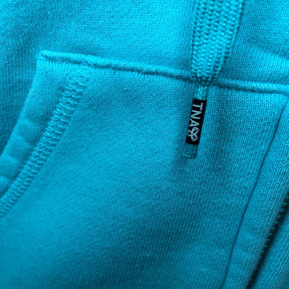 Aritzia TNA Zip-Up Hoodie | Aqua Size XS - Picture 5 of 13